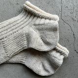 8-0025|Cotton x linen layered rib ankle length