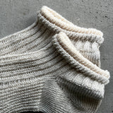 8-0025|Cotton x linen layered rib ankle length