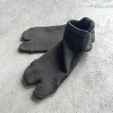 8-0453|Gallenut Tabi-style pile socks, ankle length