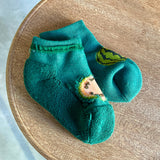 9-1116|コットン 足底パイルスイカ柄アンクル キッズ