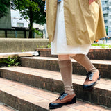 4-1003|Organic Cotton Ribbed Knee Socks