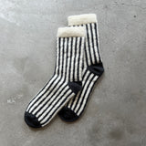 4-4005|Organic Cotton Mohair Stripes Socks