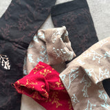 4-4001|Organic Cotton Rose Hip Pattern Socks