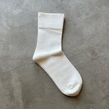 4-1000|Organic Cotton Rubber Free Plain Socks