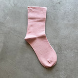 4-1000|Organic Cotton Rubber Free Plain Socks