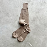 4-1003|Organic Cotton Ribbed Knee Socks