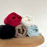 4-1003|Organic Cotton Ribbed Knee Socks