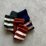 4-4013|Wool Organic Cotton Stripes Sleeve