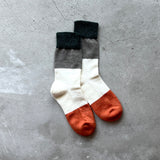 4-4010|Wool Organic Cotton Yak Pile Soles Socks