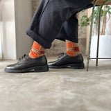 4-4009|Organic Cotton Wool Yak Block Pattern Socks