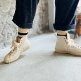 4-4008|Organic Cotton Yak Pile Soles Tabi Socks