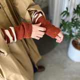 4-4013|Wool Organic Cotton Stripes Sleeve