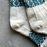 4-4011|Wool Organic Cotton Snow Pattern Socks