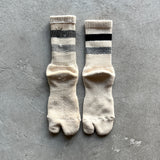 4-4008|Organic Cotton Yak Pile Soles Tabi Socks