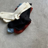 4-4007|Linen Wool Ribbed Socks