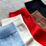 4-4004|Wool Plain Ankle Socks