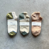 Organic Cotton Linen Sneaker Socks|7-5013
