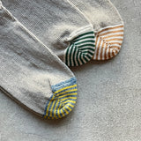Organic Cotton Linen Sneaker Socks|7-5013