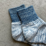 Indigo Organic Cotton Pile Ankle Socks | 7-5020