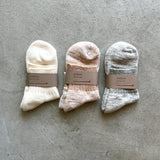Organic Cotton Ankle Pile Socks|7-5004