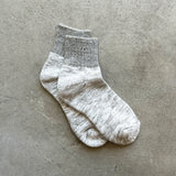Organic Cotton Ankle Pile Socks|7-5004