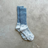 Indigo Organic Cotton Pile Crew Socks | 7-5021