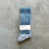 Indigo Organic Cotton Pile Crew Socks | 7-5021