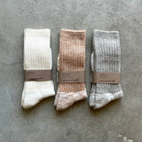 Organic Cotton Pile Socks|7-5003