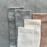 Organic Cotton Pile Socks|7-5003