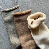 Organic Cotton Blended Yak Pile Tabi Socks|7-5005