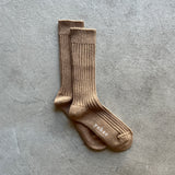 Organic Cotton Blended Yak Ribbed Socks|7-6001-2513
