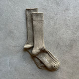 Organic Cotton Blended Yak Ribbed Socks|7-6001-2513