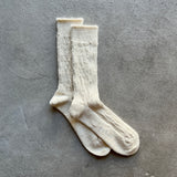 Alpaca Cable Pattern Socks|7-5008