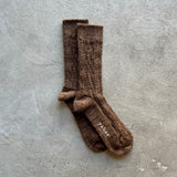 Alpaca Cable Pattern Socks|7-5008