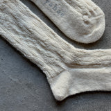 Alpaca Cable Pattern Socks|7-5008