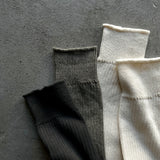 Organic Cotton 100% Ribbed Socks|7-5007