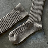 8-0045|スーピマ×ヤク リブハイソックス