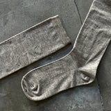 8-0046 | Supima x Yak Plain High Socks