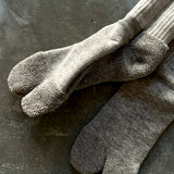 8-0450|Supima x Yak tabi-style pile socks