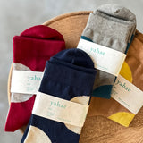 4-4003|Organic Cotton Asymmetry Dot Socks