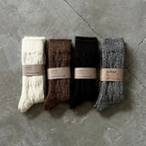 Alpaca Cable Pattern Socks|7-5008