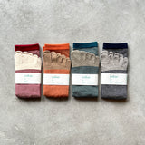4-4002|Organic Cotton Yak Toe Socks
