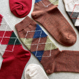 9-1128|ウール&コットン エックスマシーンアーガイル