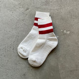 4-2000|Organic Cotton Linen Pile Sole Line Socks