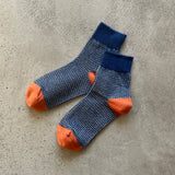 4-2003|Organic Cotton Waffle Pattern Ankle Socks