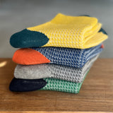 4-2003|Organic Cotton Waffle Pattern Ankle Socks