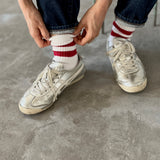 4-2000|Organic Cotton Linen Pile Sole Line Socks