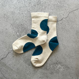 4-2008|Organic Cotton Rubber Free Asymmetry Dot Socks