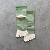 4-2006|Organic Cotton Linen Toe Ankle Socks