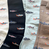 4-2009|Organic Cotton Fish Pattern Socks